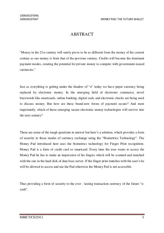 Moneypad The Future Wallet - 5 100630107049 100630107047 money
